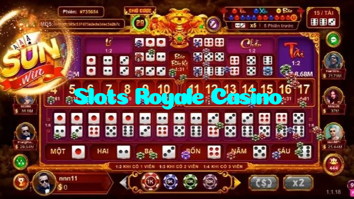 Slots Royale Casino casino presented on mobile device in Pakistan with slots and live games